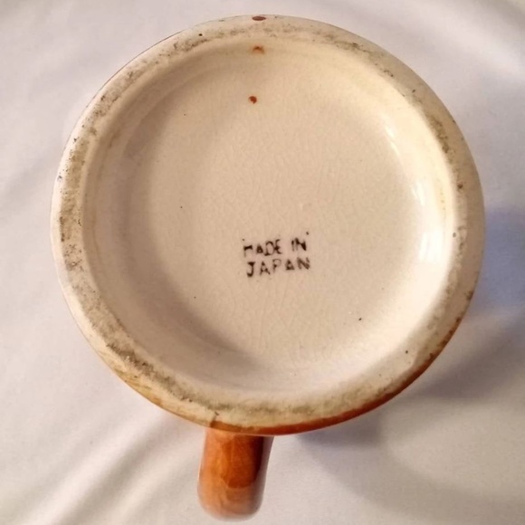 VTG Miniature Stein Glazed Ceramic Made in Japan Hand Painted Indian Headdress - Picture 5 of 6